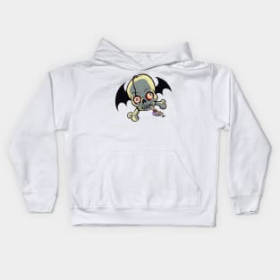 Baby Skeleton Bat Design Kids Hoodie